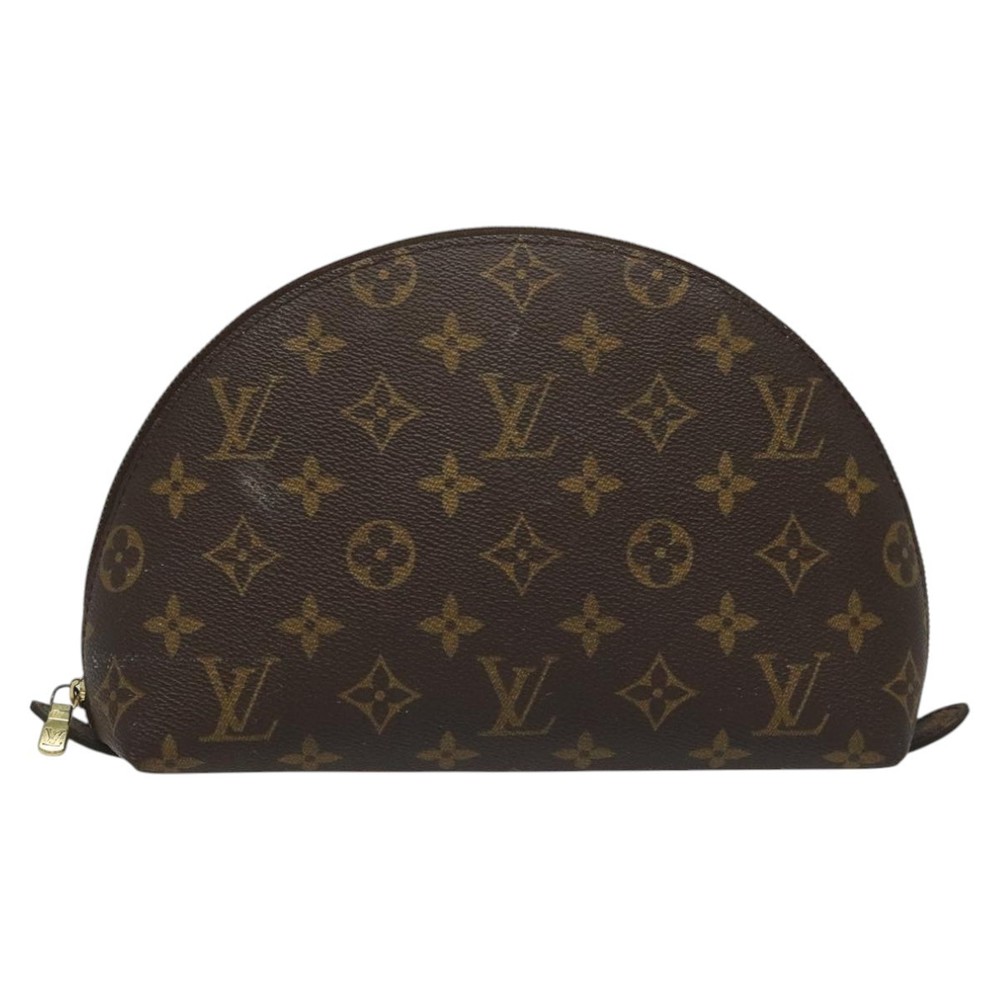 LOUIS VUITTON Monogram Trousse Demi Ronde Cosmetic Pouch M47520 LV Auth yk17035 - Picture 13 of 16